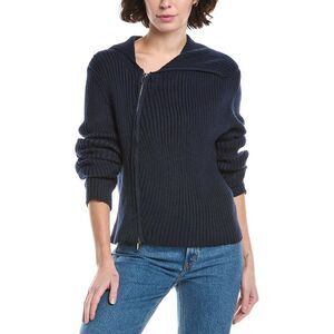 Lyra & Co Womens  Zip Cardigan, Blue